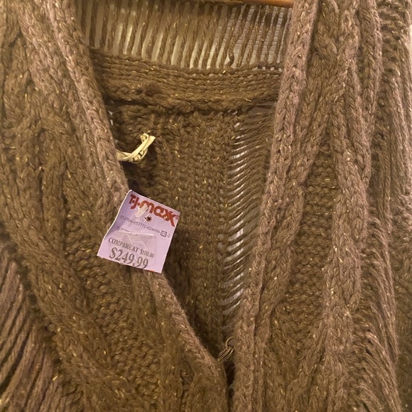 Elizabeth And James NWT $500 Cocoon Oatmeal Sweater/Cardigan - Picture 6 of 12